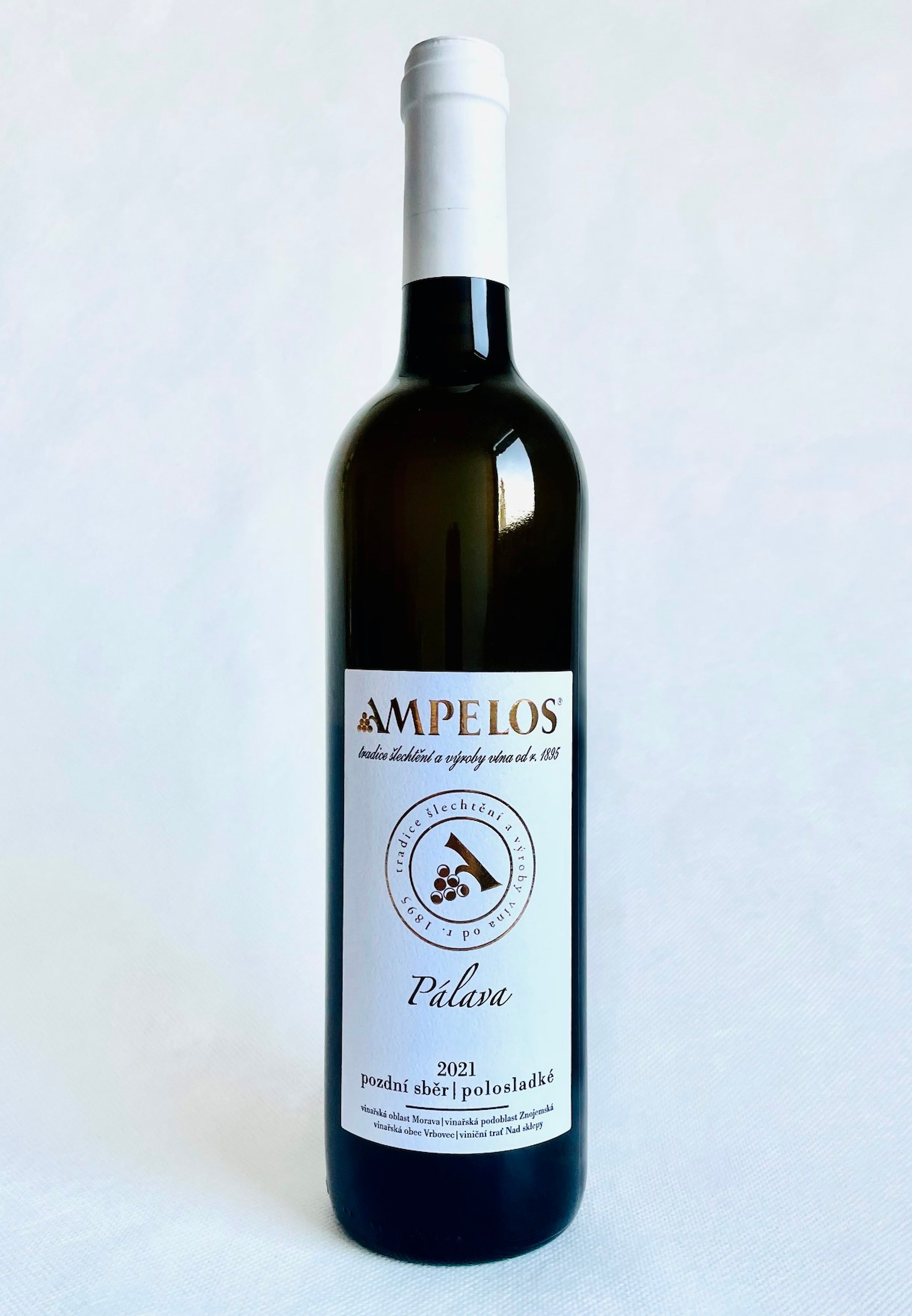 Víno bílé Pálava PS 2021 Ampelos (tiché víno) 0,75l